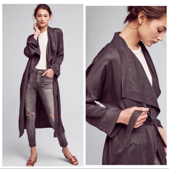 Anthropologie Jackets & Blazers - NWT ANTHROPOLOGIE HEI HEI TRAPUNTO ROBE COAT S